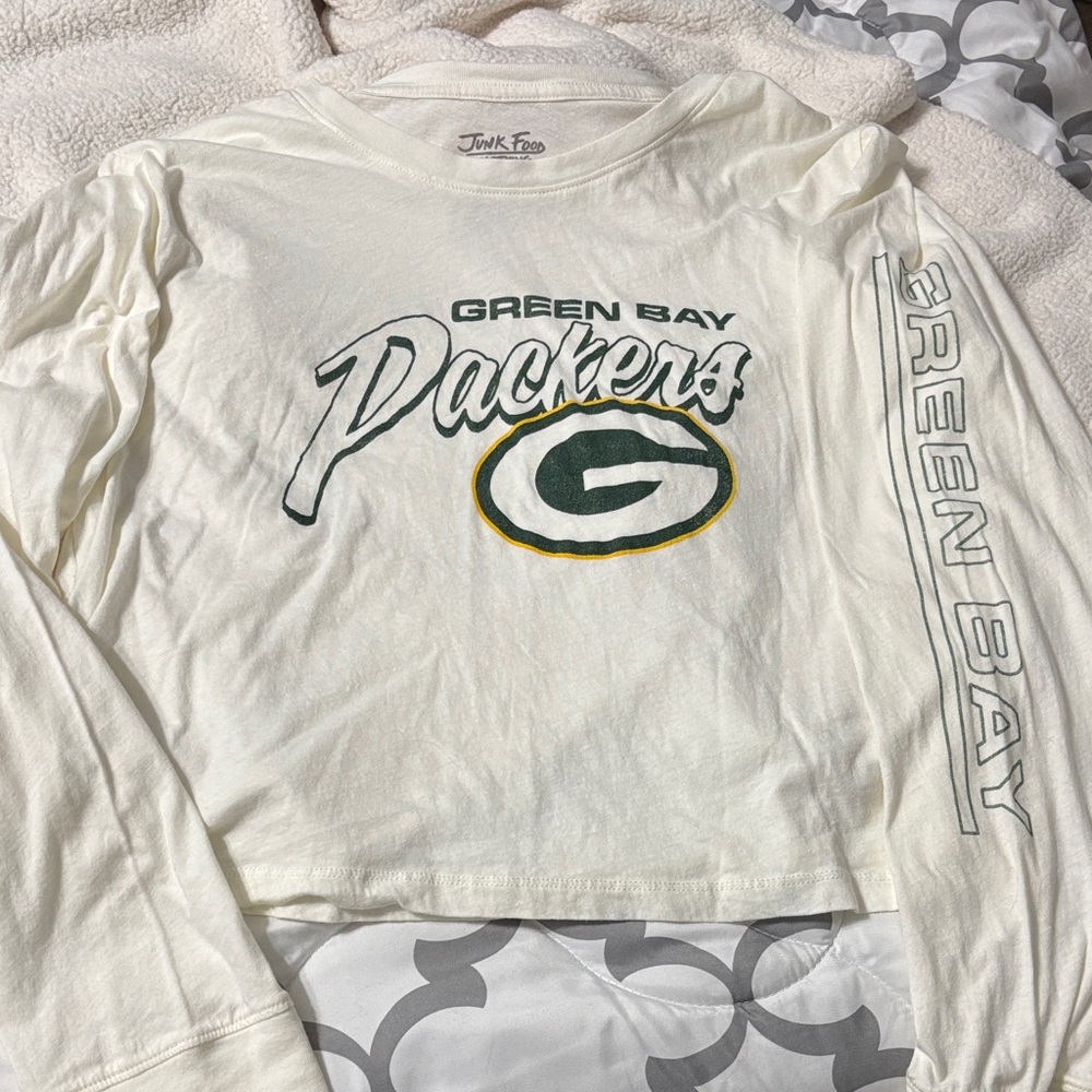 Green Bay Packers crop long sleeve, size L